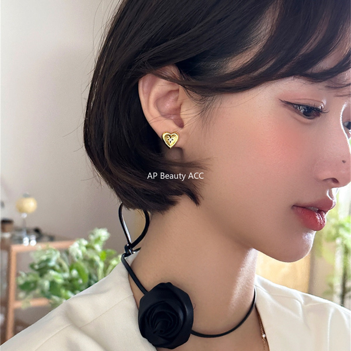 A관 - 925 은침 하트 큐빅 귀걸이 [EH-4013] 25.10-1