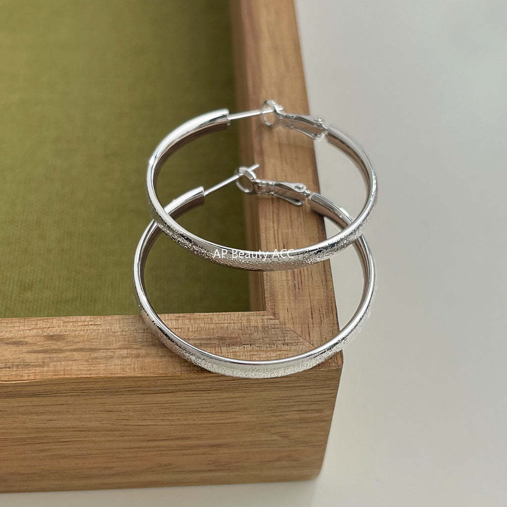 C관 - 무광 14K 도금 미니멀 링 귀걸이 [5731-5736] 25.03-3