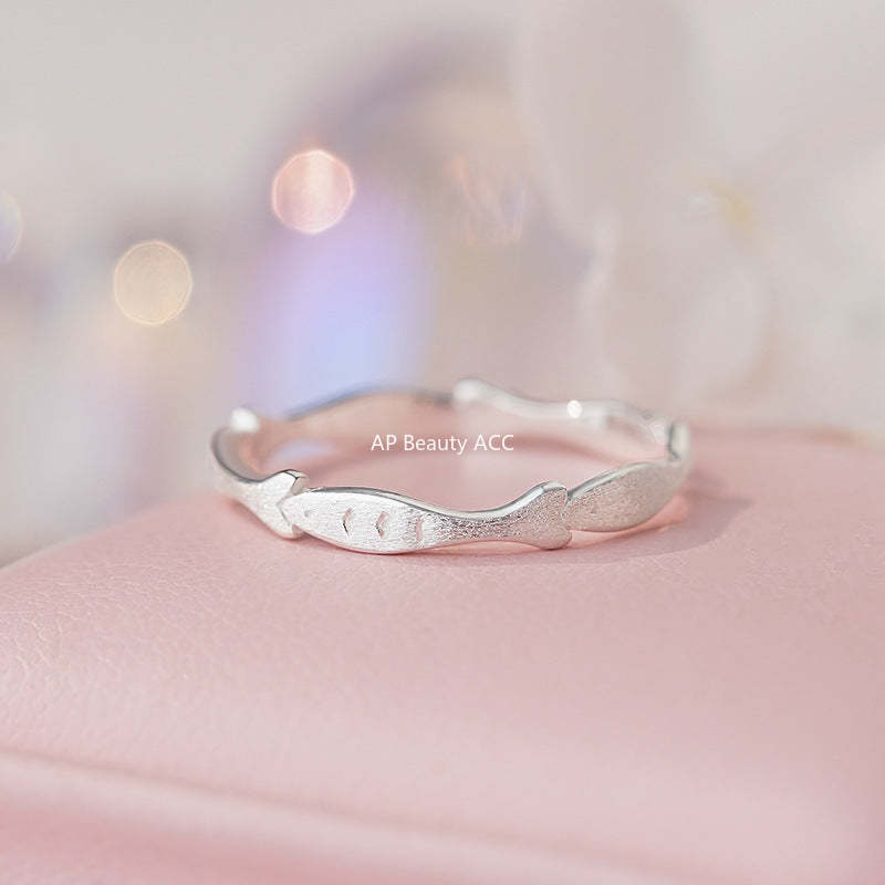 B관 - 999 실버 물고기 디자인 오픈형 반지 [YC4161R_1] 25.10-4