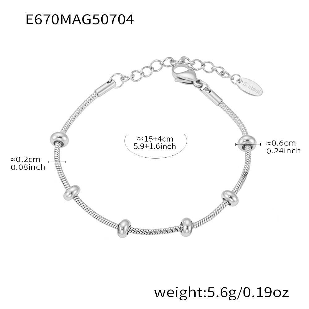 D관 - 스테인리스 스틸 DIY 다중 펜던트 팔찌 목걸이 [E670] 25.09-4
