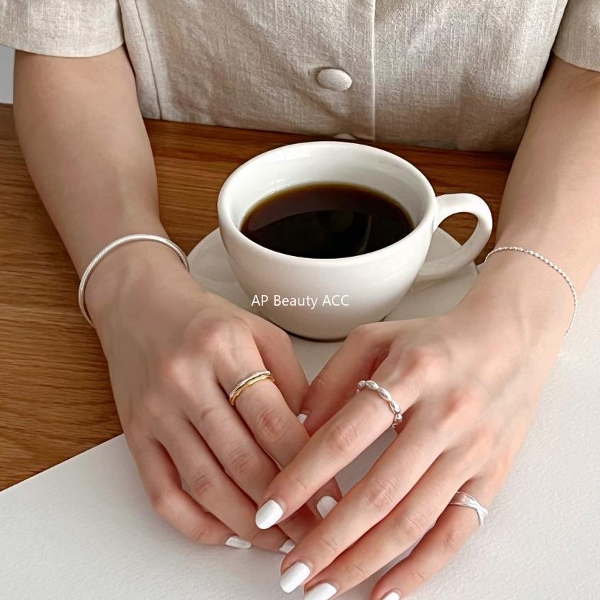 F관 - 925 실버 볼드 스네이크본 뱀뼈 체인 팔찌 [A324] 25.11-2