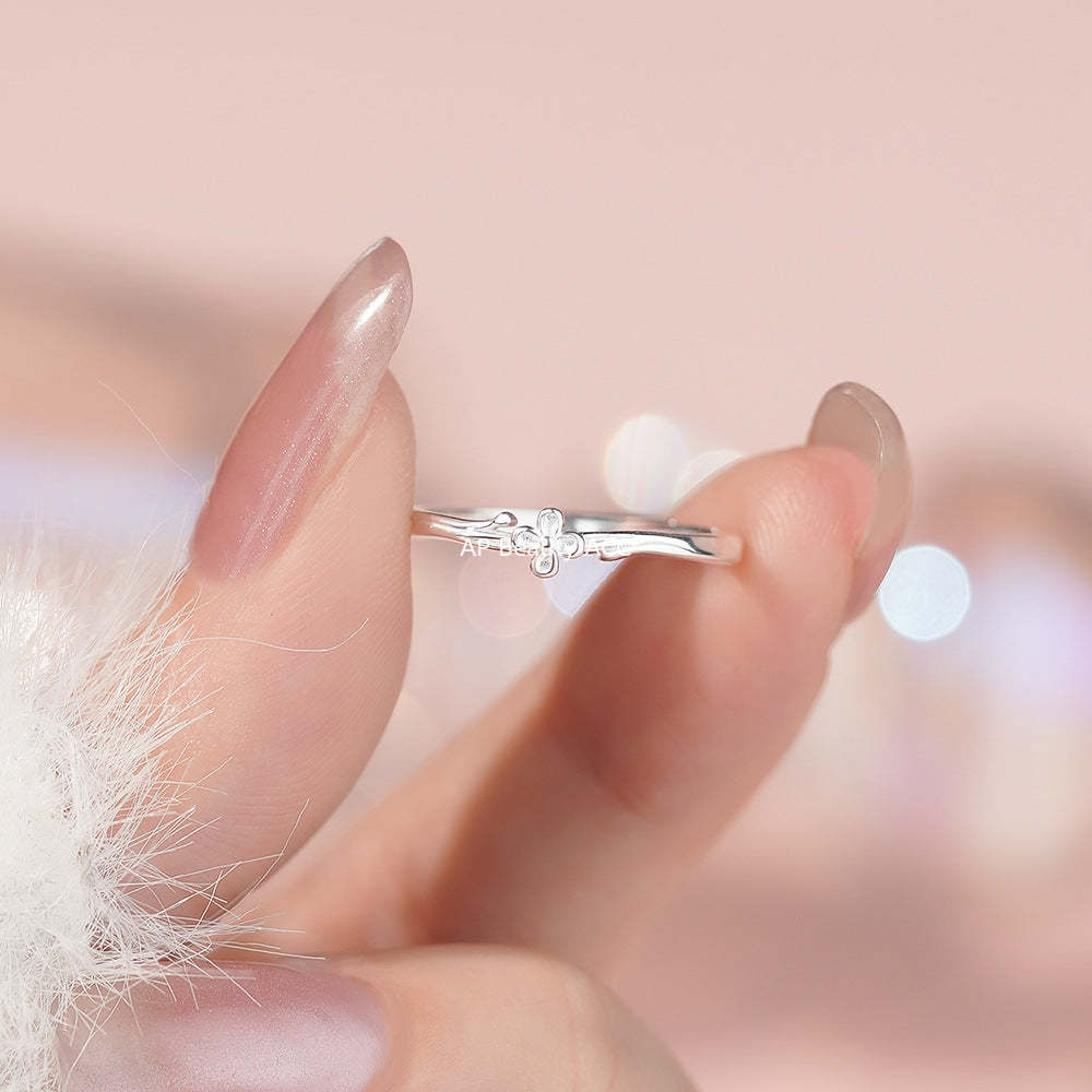 B관 - 999 실버 미니 플라워 오픈 반지 [YC5020R_1] 25.12-1