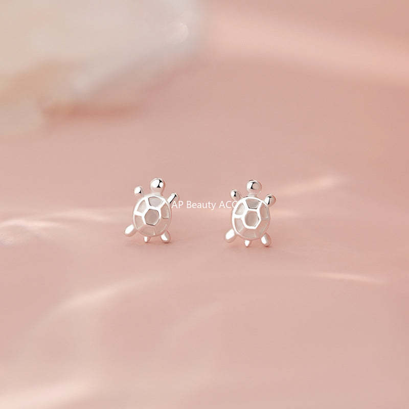 B관 - 999 실버 거북이 디자인 귀걸이 [YC8440E_1] 25.07-1