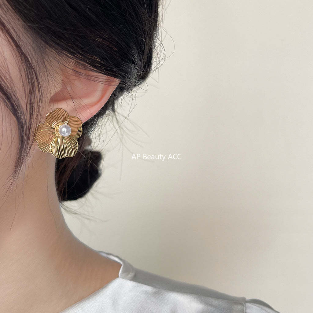 C관 - 개성 있는 리본 백금 도금 은침 귀걸이 [3960-3961] 24.05-2