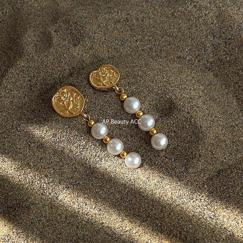 C관 - 가느다란 체인 14K 도금 감각적 귀걸이 [4134] 24.06-1