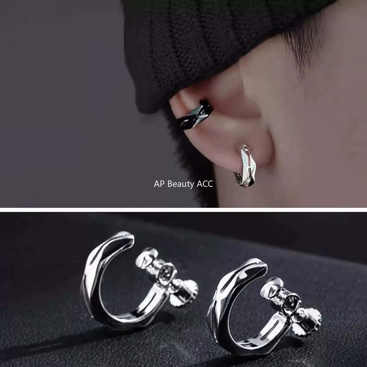 G관 - 다이아 링 모양 귀찌 귀걸이 [ES990] 25.11-4