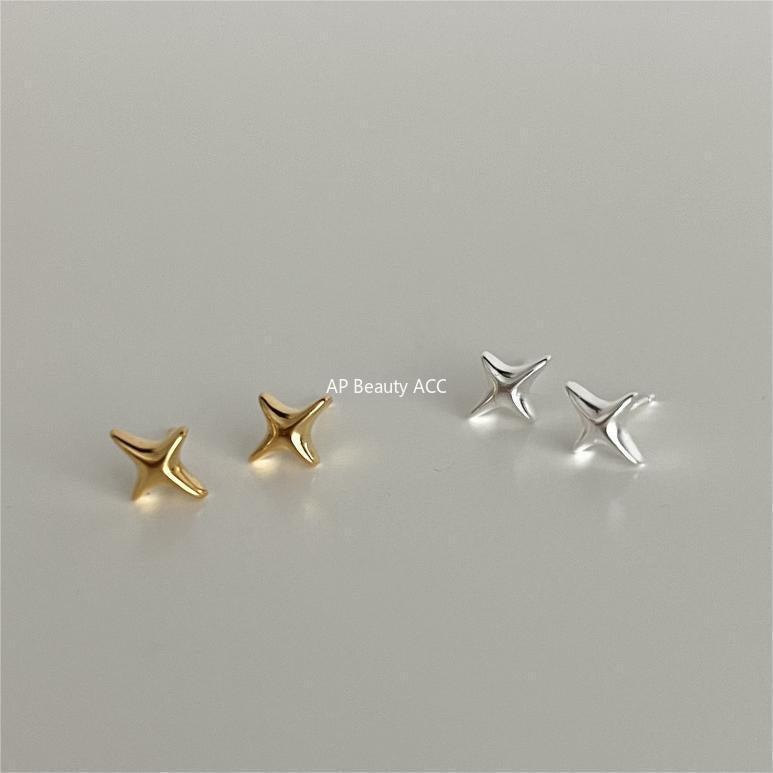 F관 - 925 실버 반짝이는 별 귀걸이 [C1274] 24.01-4