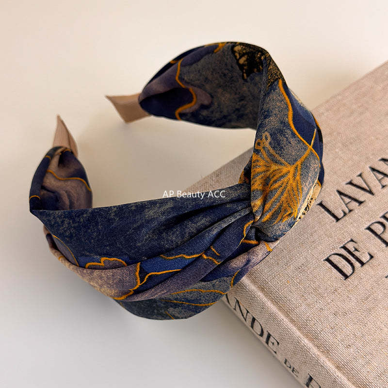 E관 - 패브릭 와이드 꼬임 머리띠 [27494] 25.09-4