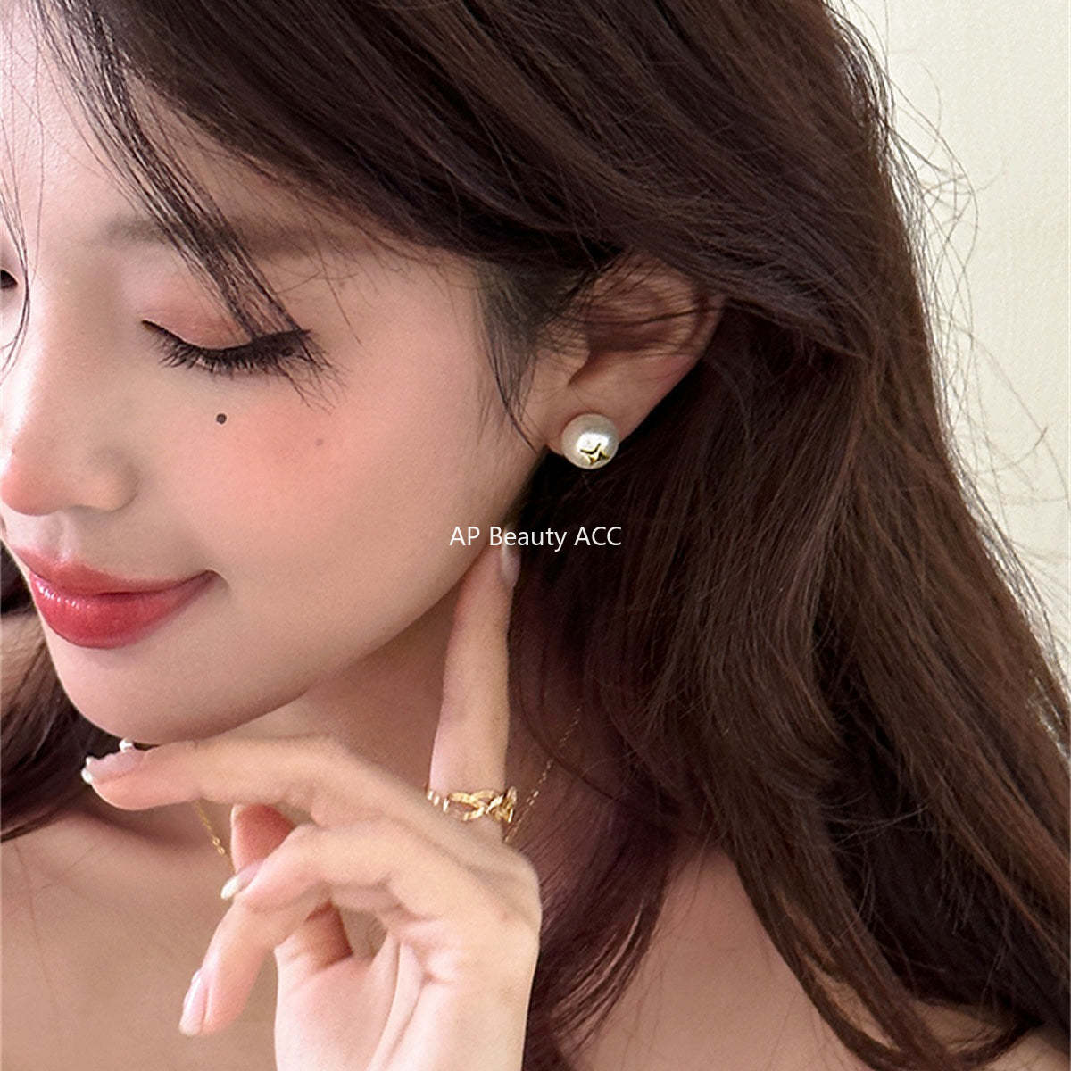 A관 - 925 은침 진주 별 스터드 귀걸이 [EH-3997] 25.10-2