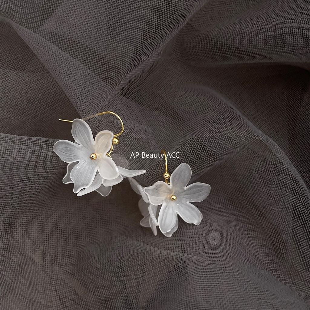 C관 - 플라워 디자인 아크릴 핸드메이드 귀걸이 [5813] 25.04-2