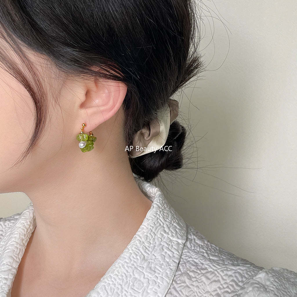 C관 - 14K 도금 포레스트 담수 진주 천연석 2024 신상 귀걸이 [3932-3935] 24.05-2