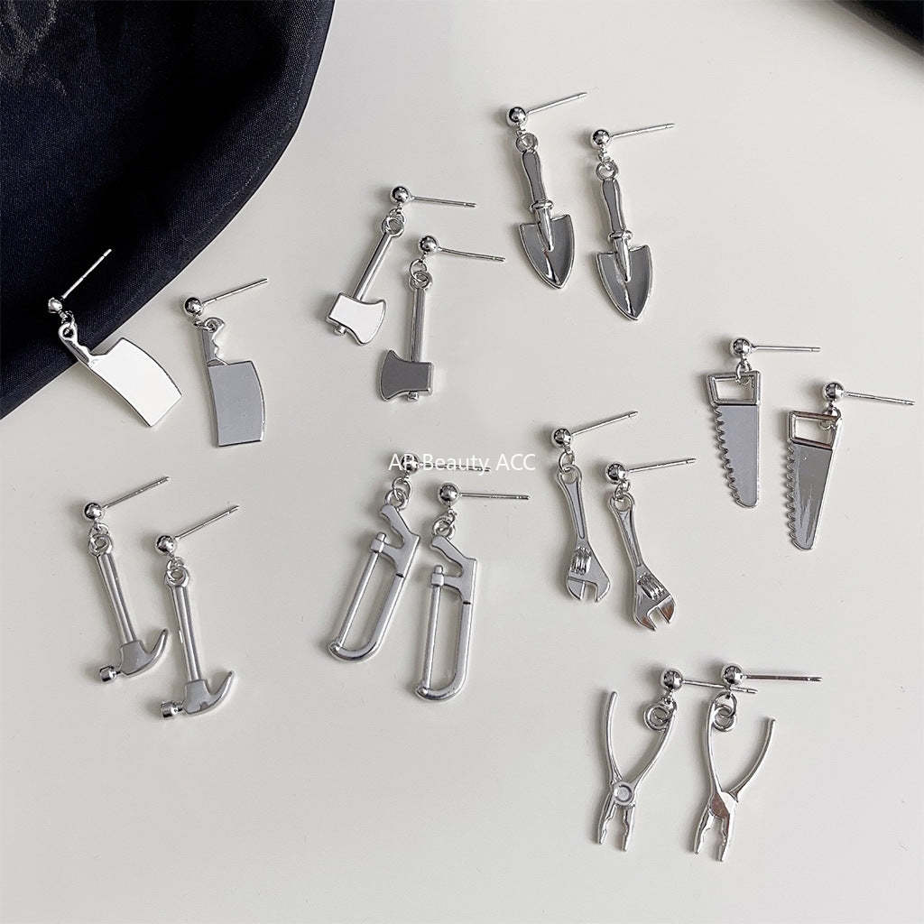 C관 - 개성 있는 인스타그램 스타일 미니 도구 모양 귀걸이 [3746-3753] 24.04-1