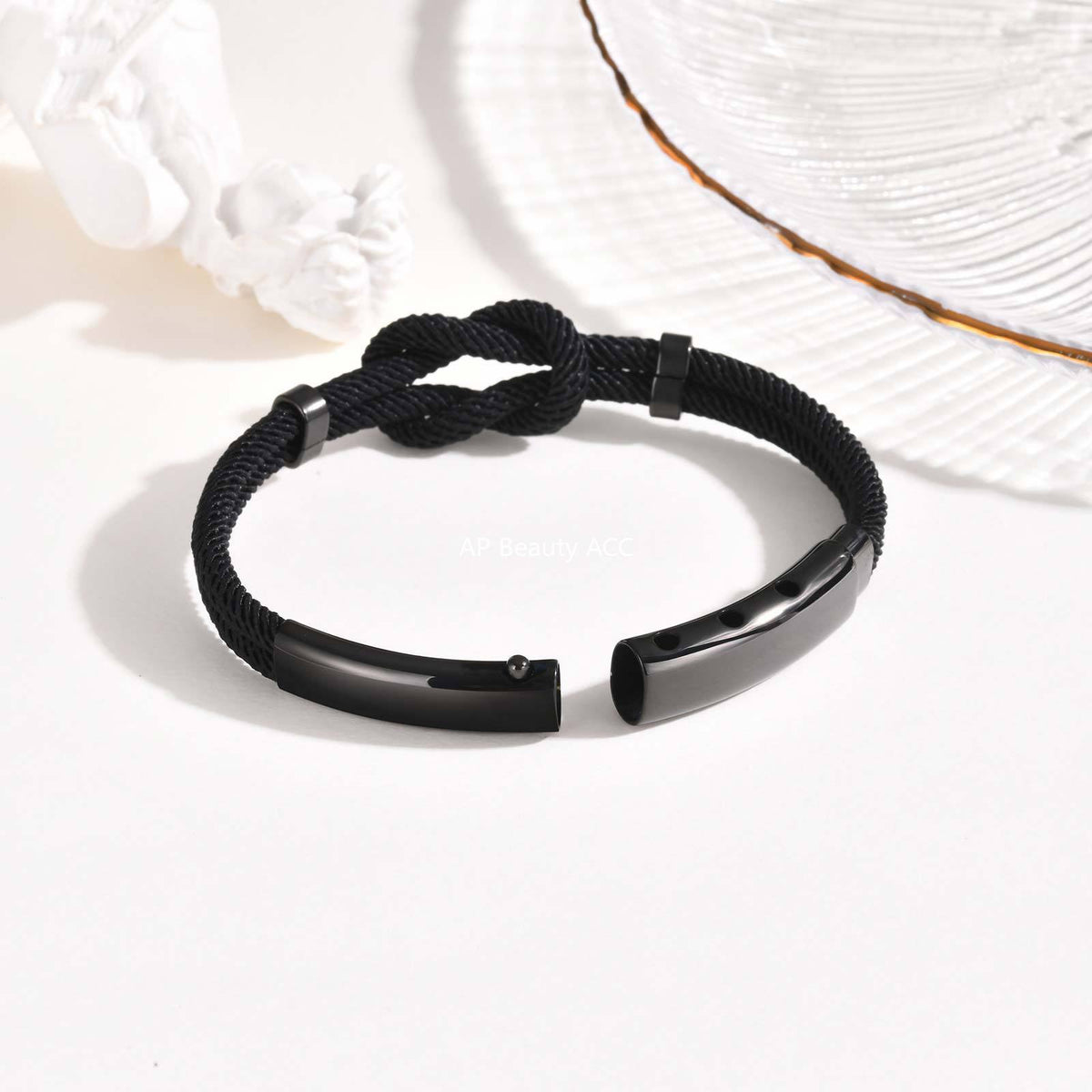 G관 - 스테인리스 스틸 로프 매듭 디자인 버클 팔찌 [BL-739] 25.11-2