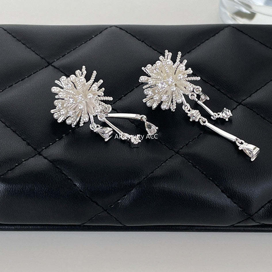 A관 - 큐빅 불꽃 디자인 드롭 귀걸이 [EH-4076] 25.10-4