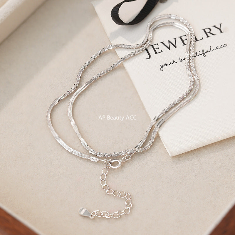 B관 - 925 실버 물결빛 목걸이 [YC0671N_1] 25.10-2