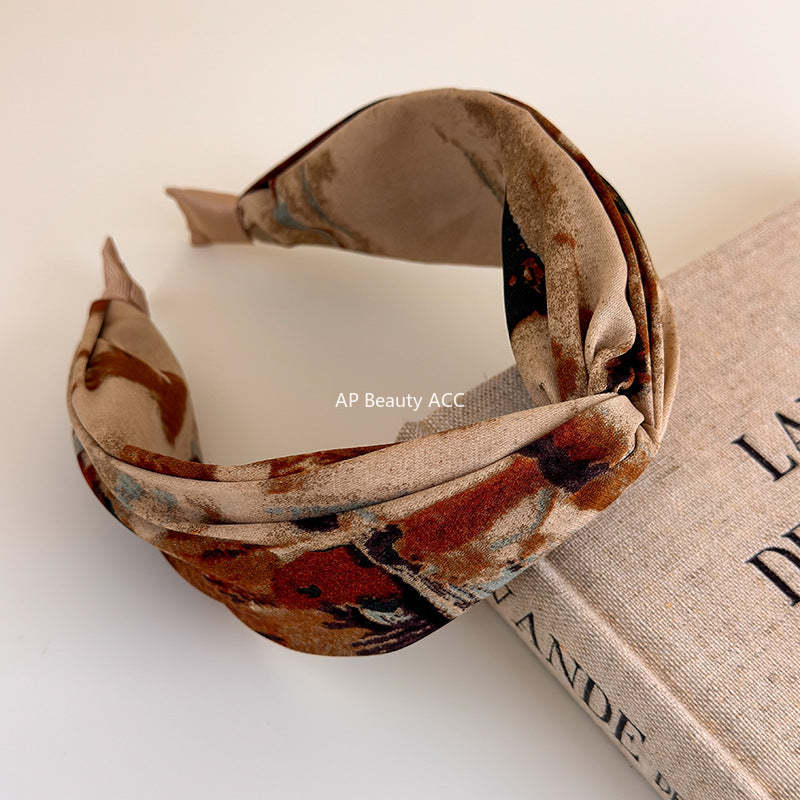 E관 - 패브릭 와이드 꼬임 머리띠 [27494] 25.09-4