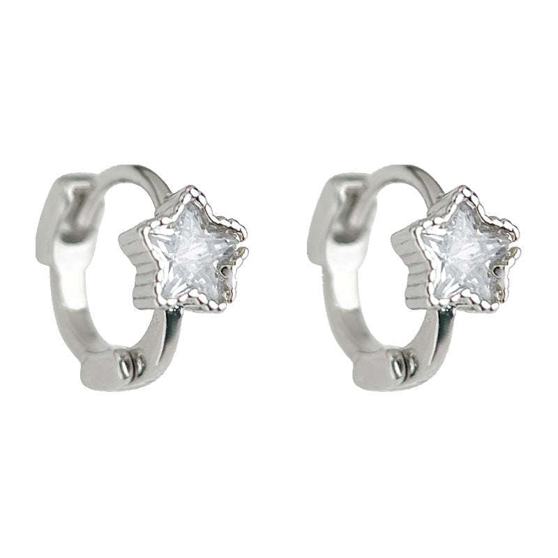 C관 - 미니멀 별 모양 큐빅 귀걸이 [5534] 25.02-2