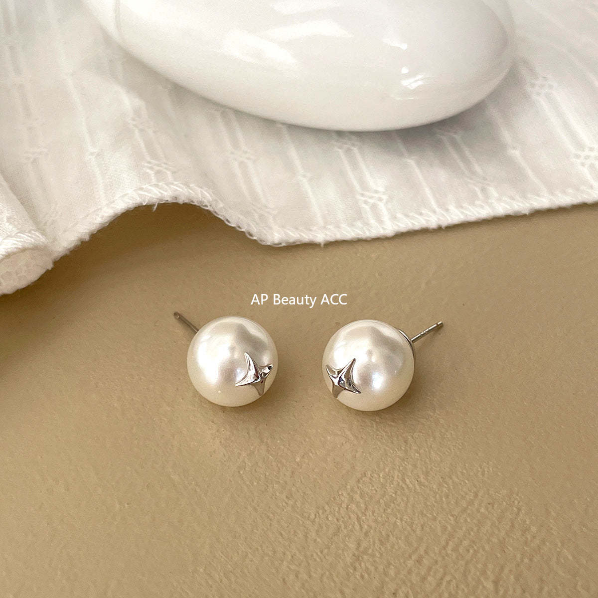 A관 - 925 은침 진주 별 스터드 귀걸이 [EH-3997] 25.10-2