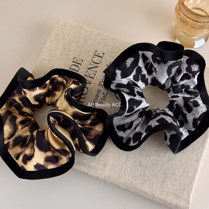 E관 - 호피 패턴 오버로크 곱창 헤어밴드 [27700] 25.11-4
