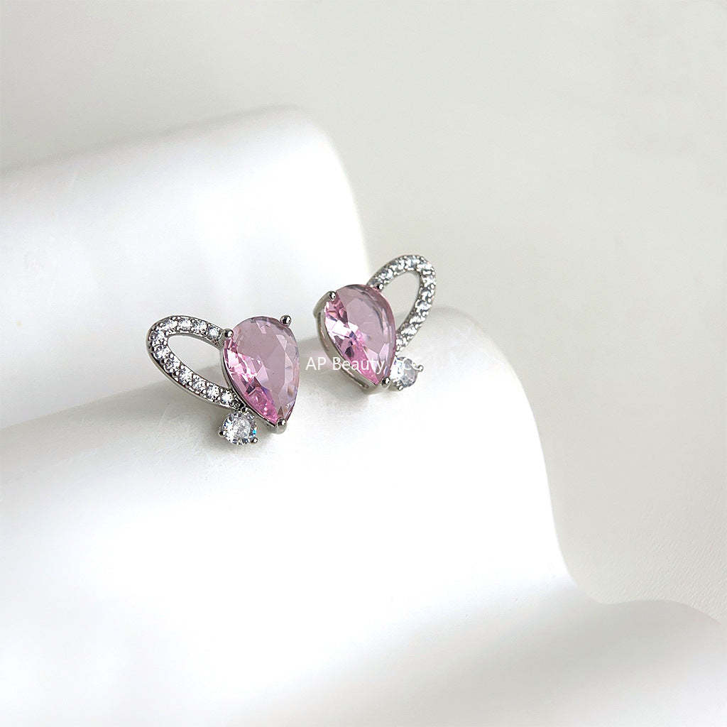 C관 - 미니 큐빅 비대칭 감각적인 귀걸이 [4389] 24.06-4