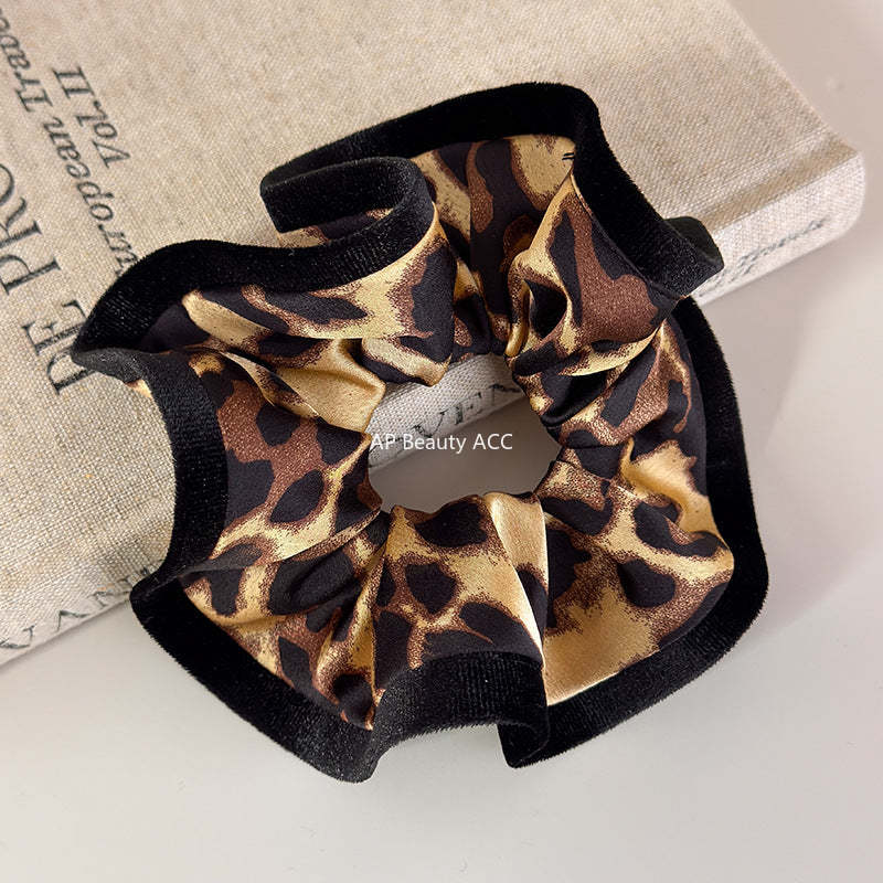 E관 - 호피 패턴 오버로크 곱창 헤어밴드 [27700] 25.11-4