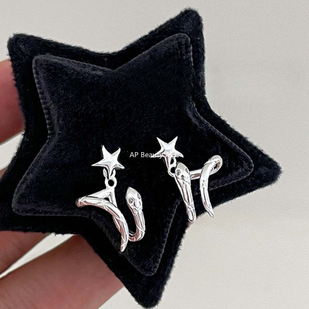 A관 - 925 은침 별 포인트 뱀 디자인 귀걸이 [EH-4173] 25.10-4