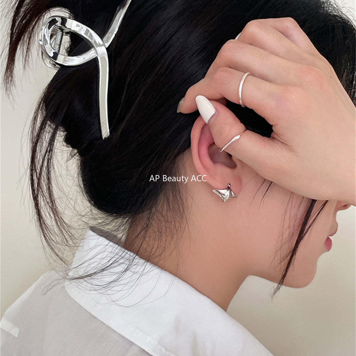 A관 - 조각배 디자인 925 은침 귀걸이 [EH-3791] 25.07-4