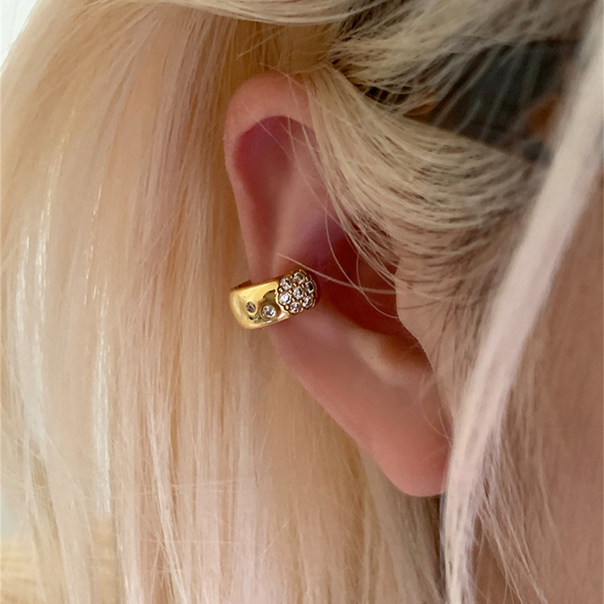 A관 - 큐빅 볼드 이어커프 귀걸이 [EJ-41] 25.10-3