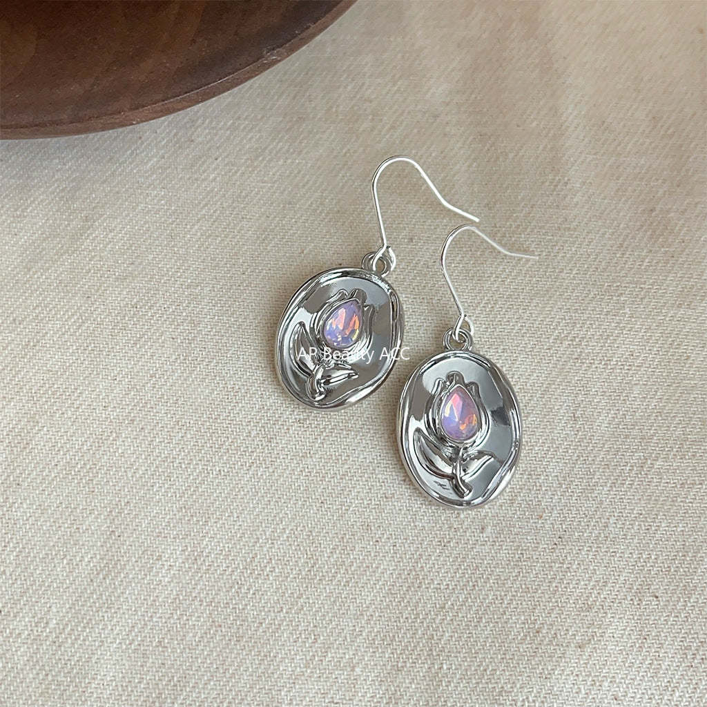 C관 - 개성 있는 유리 크리스탈 2024 신상 귀걸이 [4169] 24.05-5