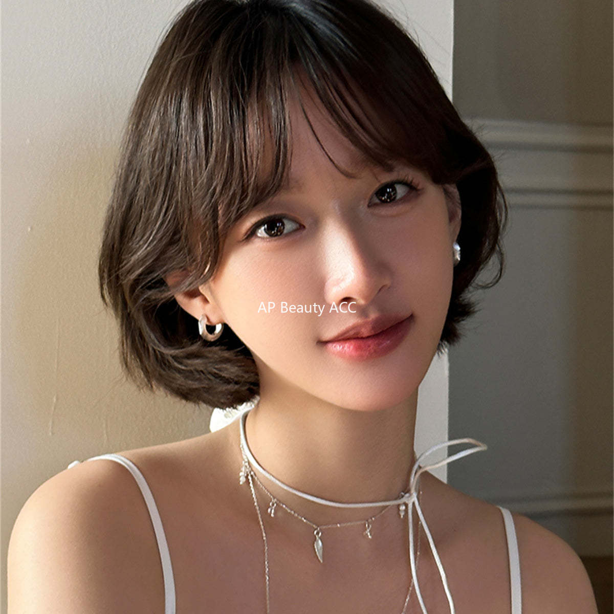 A관 - 925 은침 샌딩 링 큐빅 귀걸이 [EH-4007] 25.08-4