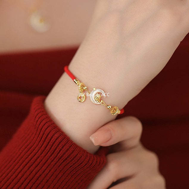 B관 - 925 실버 달 말 디자인 목걸이 팔찌 귀걸이 [YC3353N_1 YC7046E_1 YC4915SL_1] 25.12-1