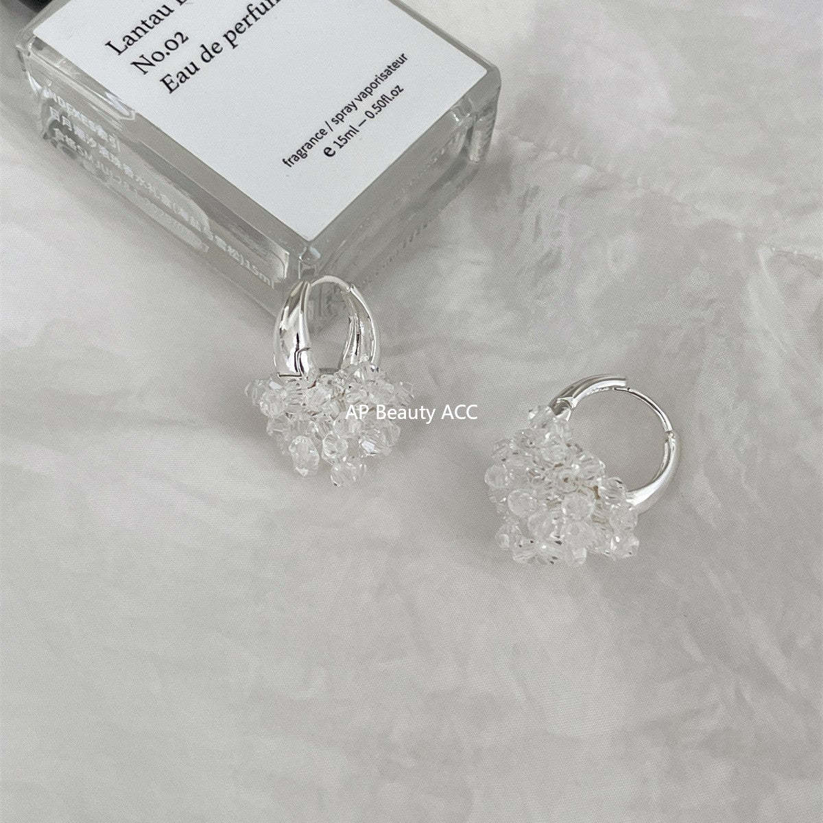 A관 - 큐빅 꽃다발 플라워 링 귀걸이 [EH-4170] 25.10-2