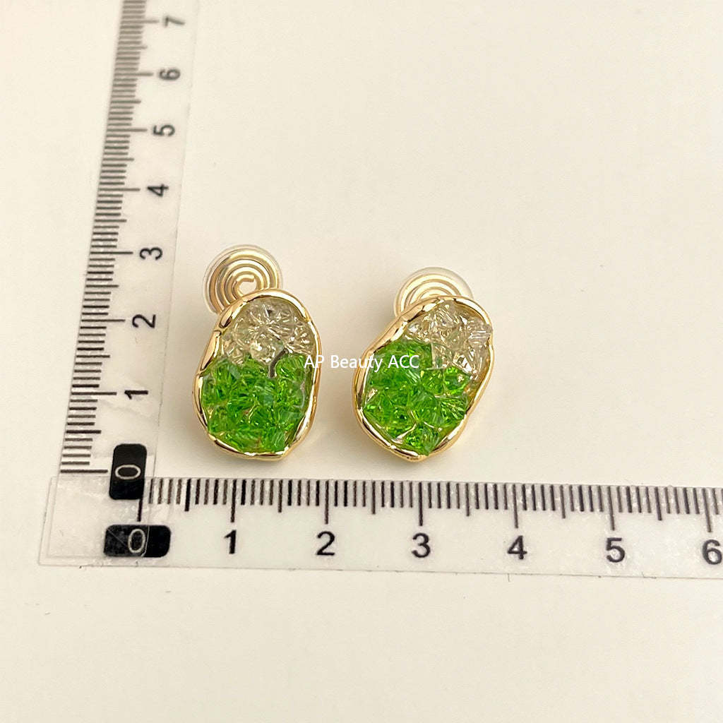 C관 - 18K 도금 컬러풀 이어커프 귀걸이 [EJ0303C] 25.03-3