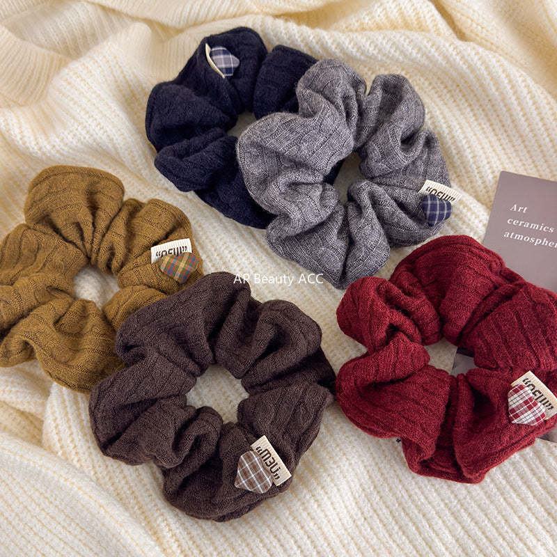 E관 - 꽈배기 니트 셔링 곱창 헤어밴드 [27707] 25.11-4