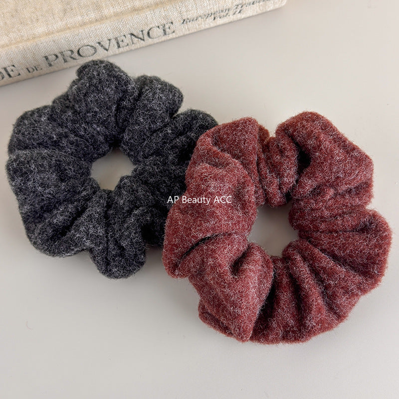 E관 - 겨울 컬러 모직 패브릭 곱창 헤어밴드 [26247] 25.11-2