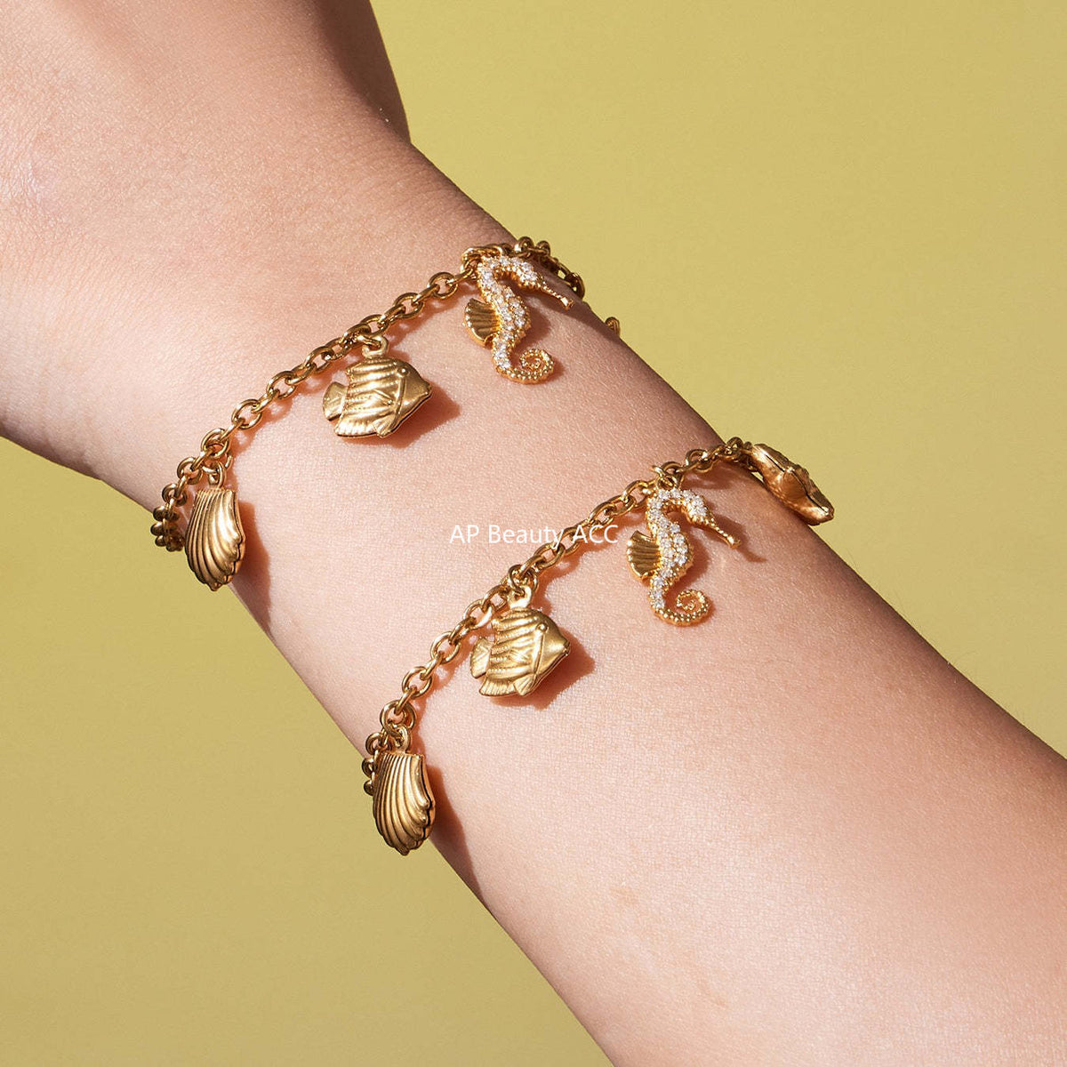 D관 - 스테인리스 스틸 해양생물 큐빅 펜던트 목걸이 팔찌 [TXP447] 25.10-4