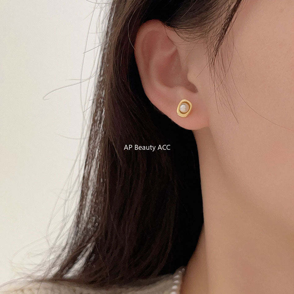 F관 - 925 실버 진주 귀걸이 [C1232] 25.09-2