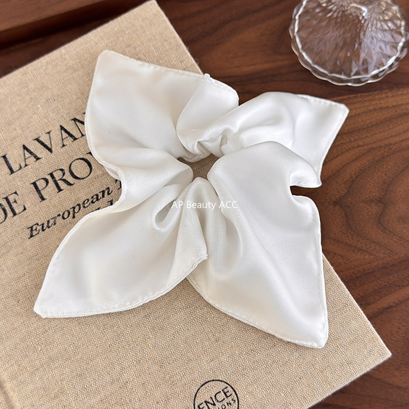 E관 - 새틴 스카프 포니테일 사각 곱창 헤어밴드 [27567] 25.10-3