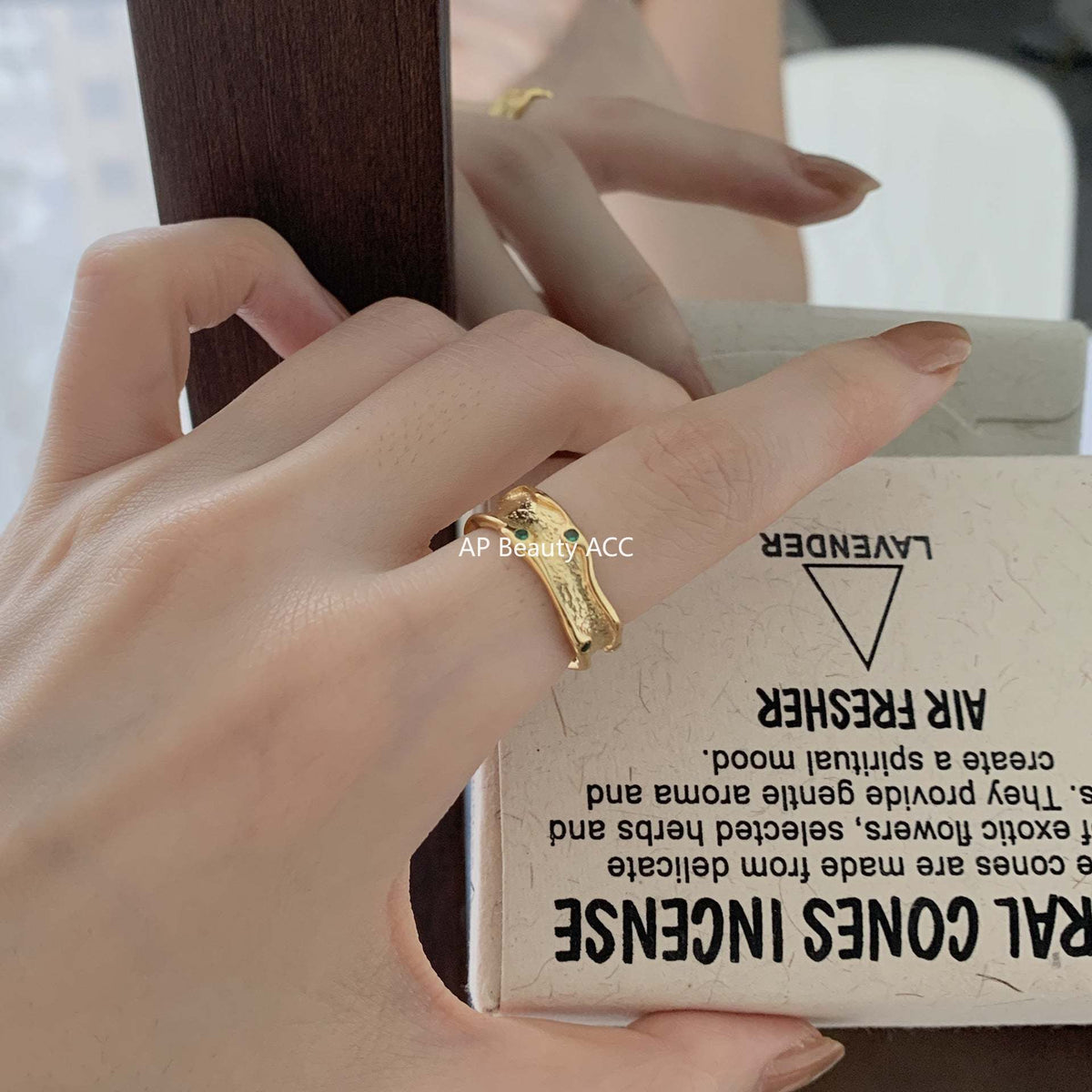 F관 - 925 실버 비정형 디자인 반지 [J1496] 25.12-3