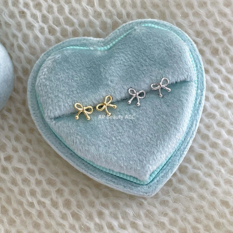 A관 - 999 실버 비즈 리본 디자인 귀걸이 [EH-4180] 25.10-4