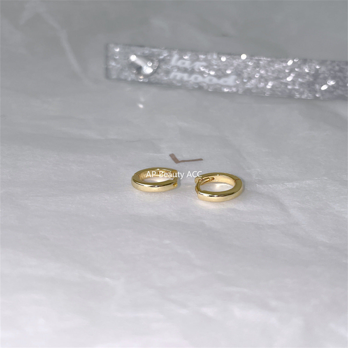 A관 - 925 실버 심플 미니 큐빅 링 귀걸이 [EH-4209] 25.10-3