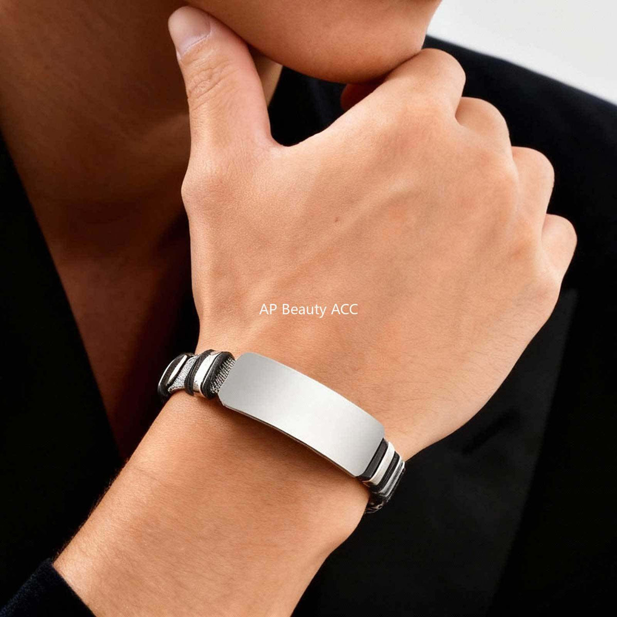 G관 - 무광 플레이트 스테인리스 스틸 시계 팔찌 [BR-2794] 25.12-2