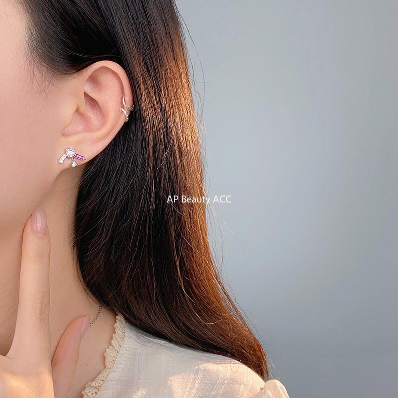 B관 - 925 실버 스타 앤 하트 귀걸이 [YC7728E-YC7734E] 24.03-4