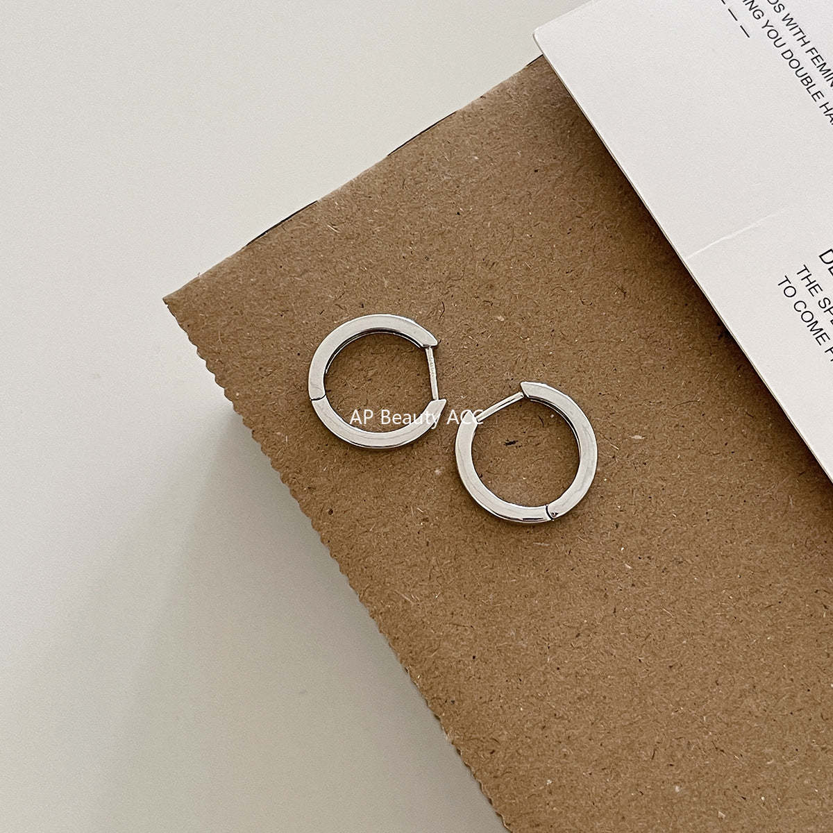 A관 - 925 은침 미니멀 심플 링 스트레이트 침 귀걸이 [EH-4169] 25.12-1