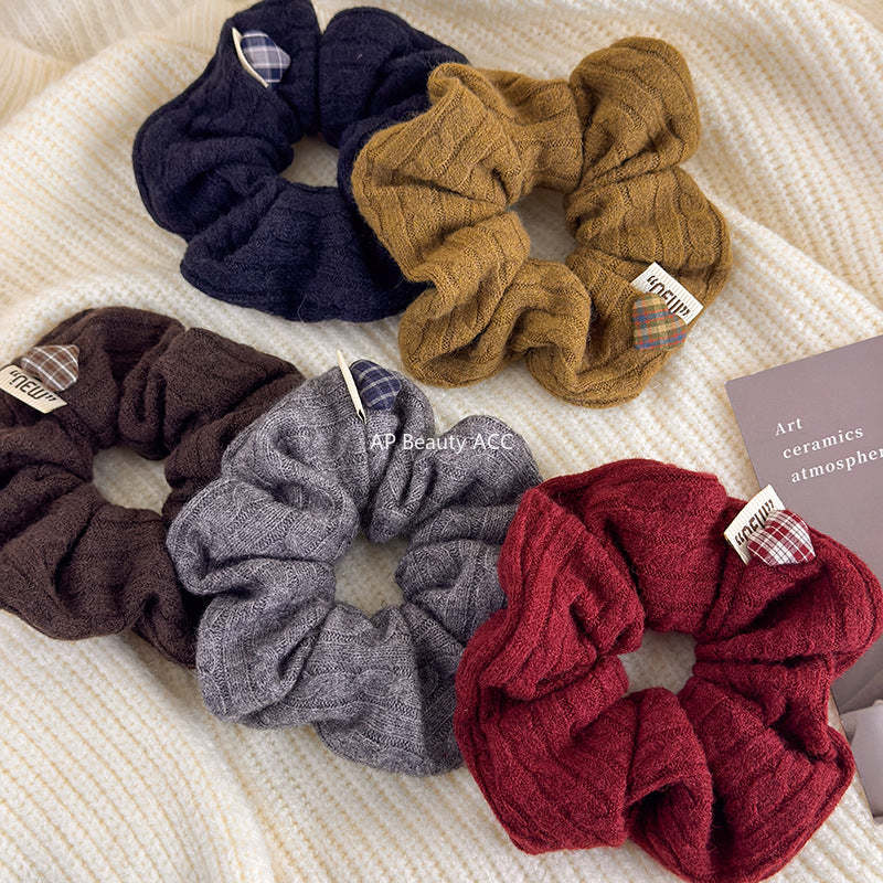 E관 - 꽈배기 니트 셔링 곱창 헤어밴드 [27707] 25.11-4