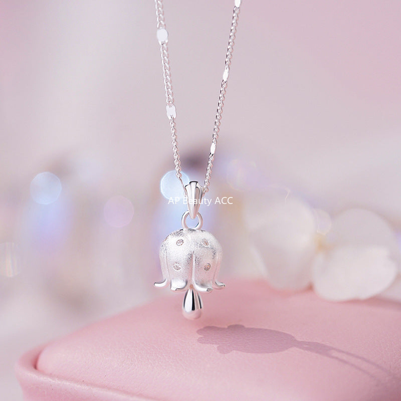 B관 - 925 실버 꽃봉우리 플라워 펜던트 목걸이 [YC3217N_1] 25.11-2