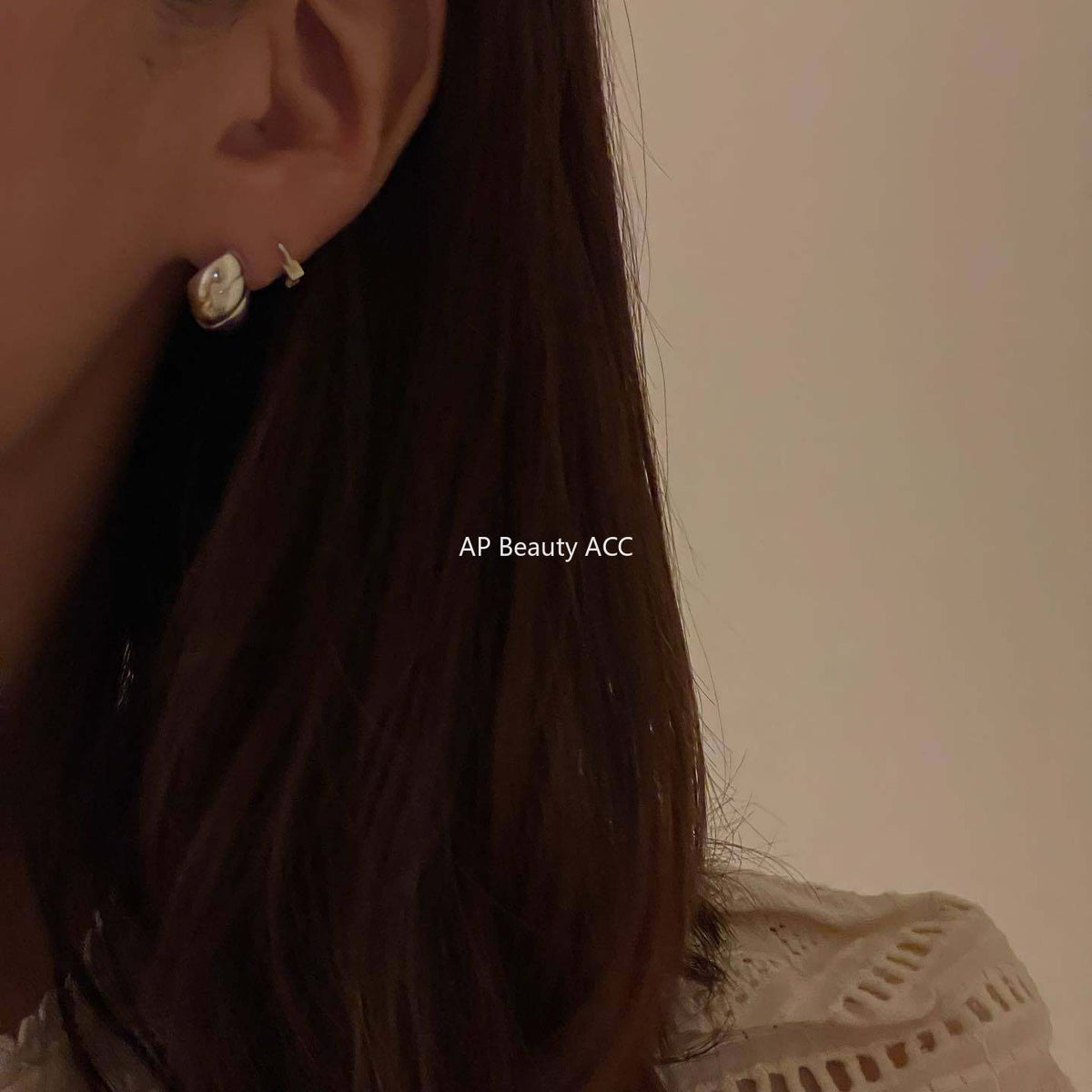 F관 - 925 실버 크루아상 패턴 귀걸이 [C1190] 24.12-3