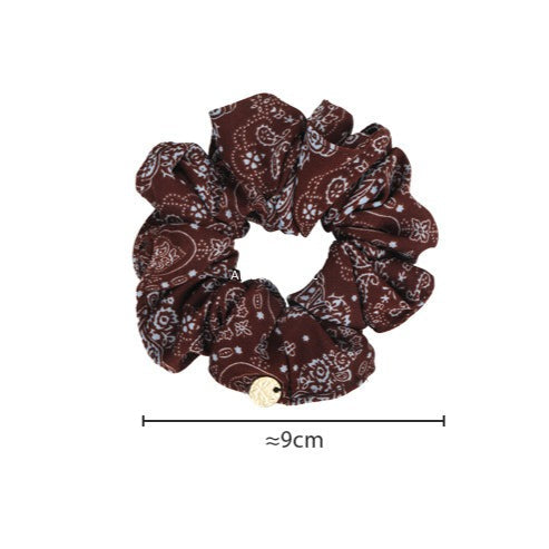 E관 - 빈티지 페이즐리 패턴 포니테일 곱창 헤어밴드 [27578] 25.10-3