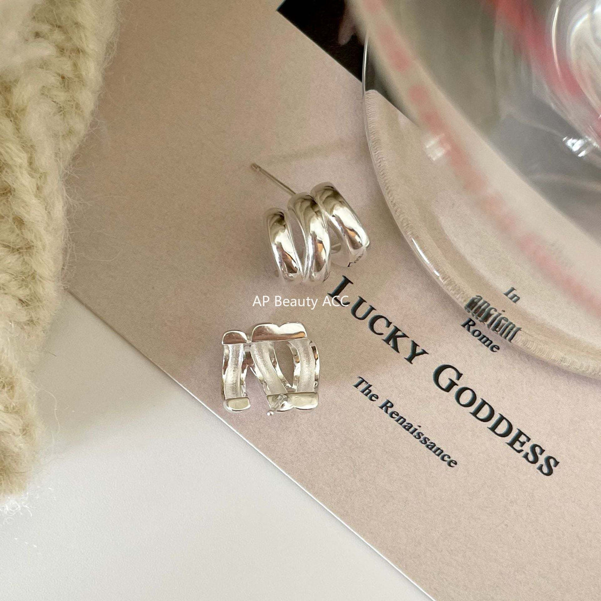 F관 - 925 실버 웨이브 귀걸이 [C878] 25.12-1