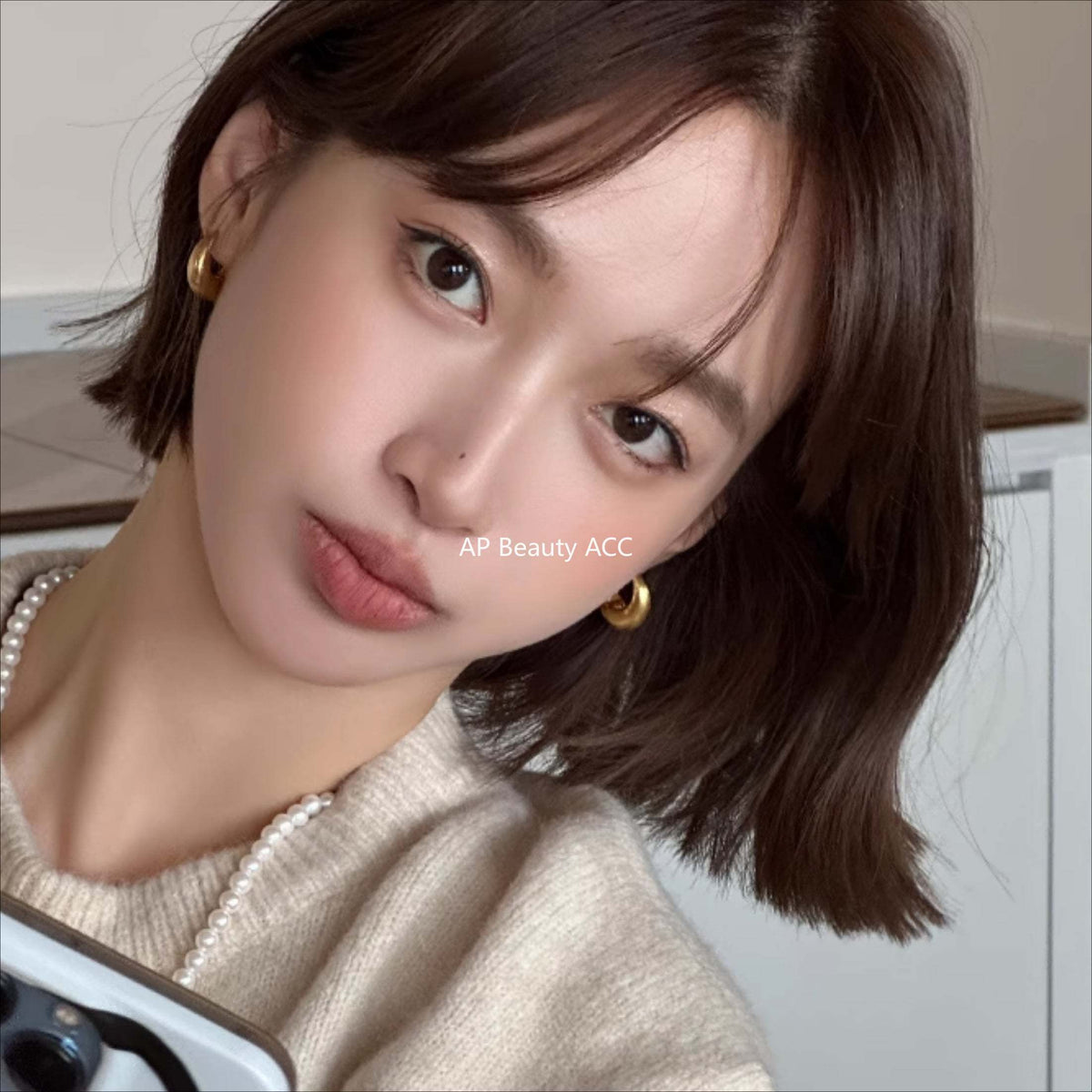 A관 - 프렌치 골드 링형 은침 귀걸이 [EH-2476] 24.12-2